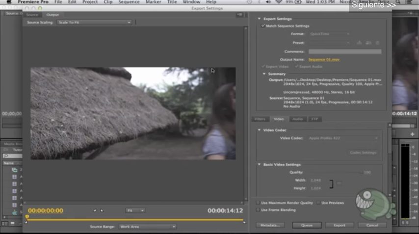 Cómo exportar un vídeo en Adobe Premiere Pro