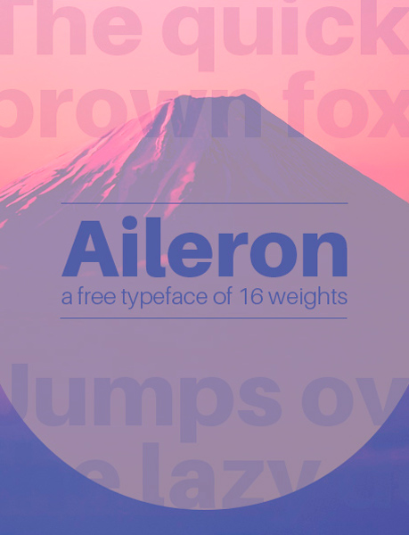 Aileron, la tipografía entre la Helvetica y la Univers