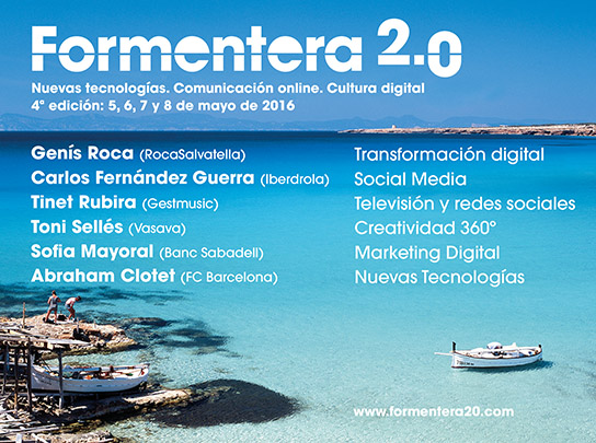 Formentera 2.0. Vuelven las jornadas de nuevas tecnologías y comunicación online