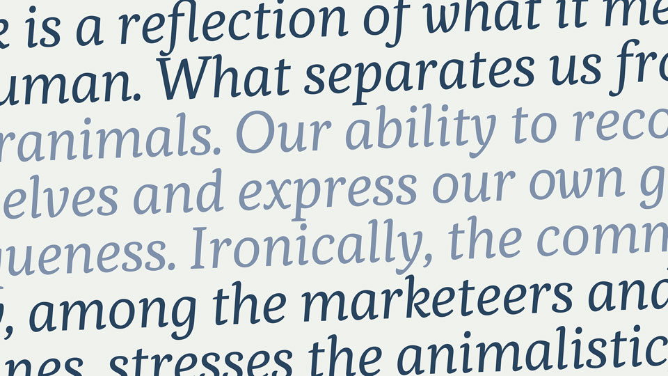 Atiza Text, tipografía amable para uso editorial