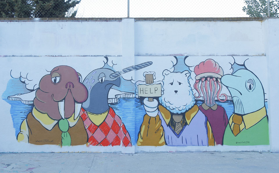 EL Ártico invade las calles en forma de Street art