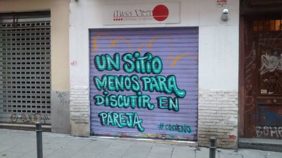 #Paraquequieresuncoche, el grafiti como estrategia de comunicación