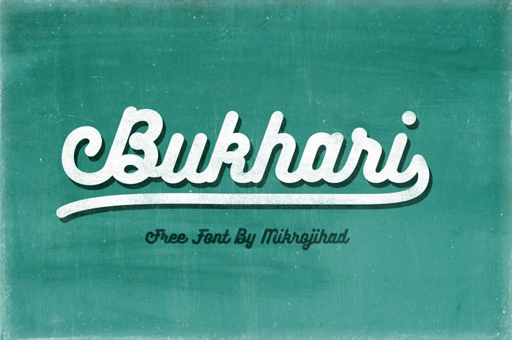 Bukhari Script, la amable tipografía monolínea y gratuita 