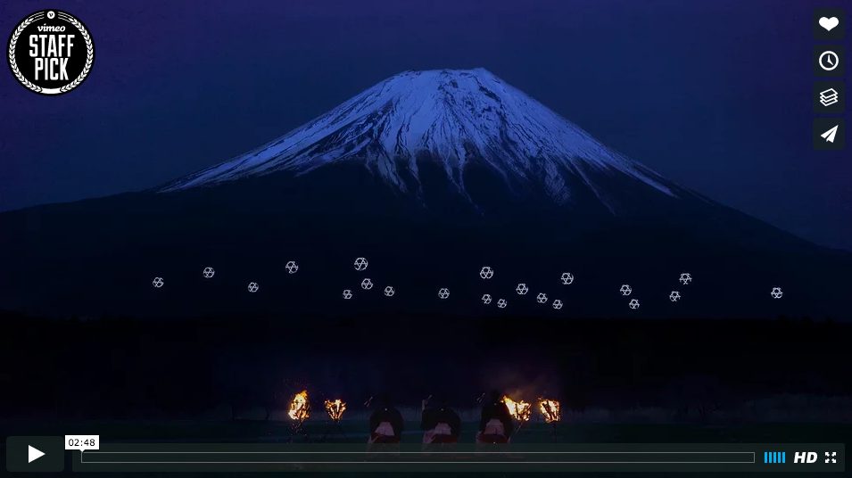 Sky Magic Live at Mt.Fuji: 'Drone Ballet Show by MicroAd, Inc.'