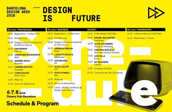 Design is future programa 2016