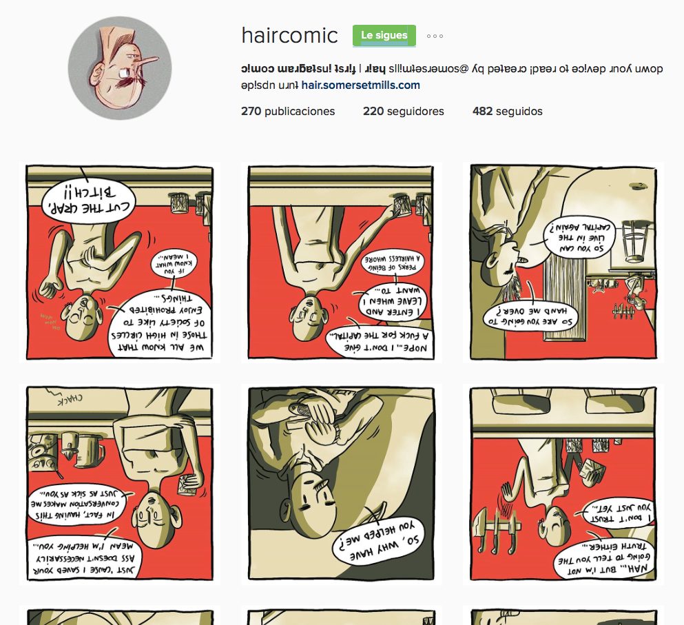 El nuevo modo de leer cómics: HAIR Comic en Instagram