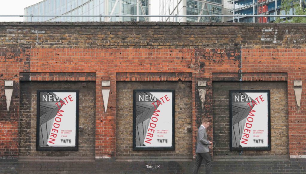 rediseño de la marca de Tate Galleries por North - carteles calle