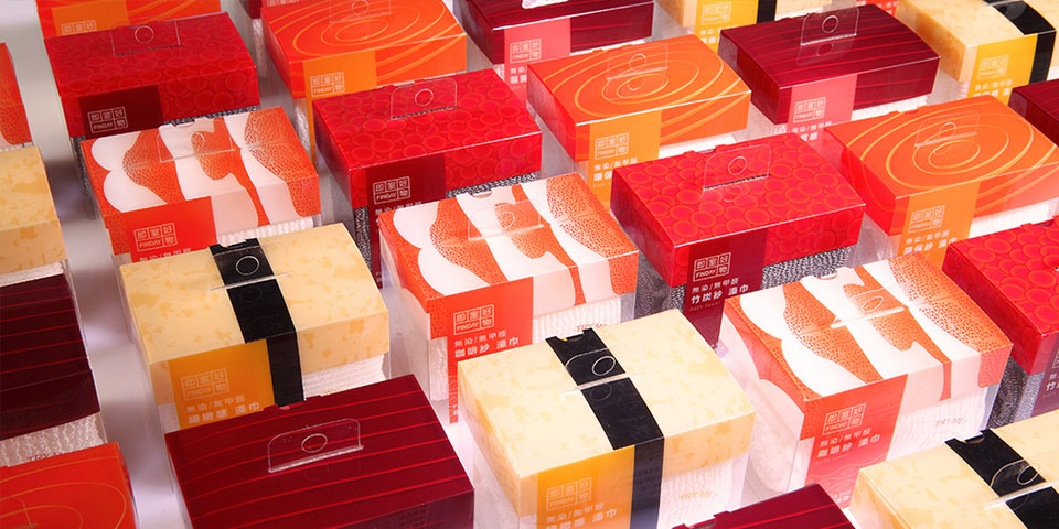 Sushi Loofah Towel, el packaging que convierte toallas en sushi