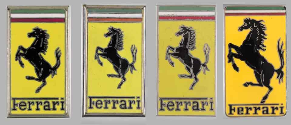 evolucion-logo-ferrari - ¿Quién diseñó el logo de Ferrari?