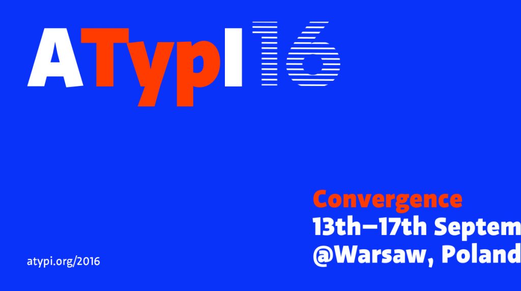 ATypI 2016, el evento tipográfico del año, recala en Varsovia -1