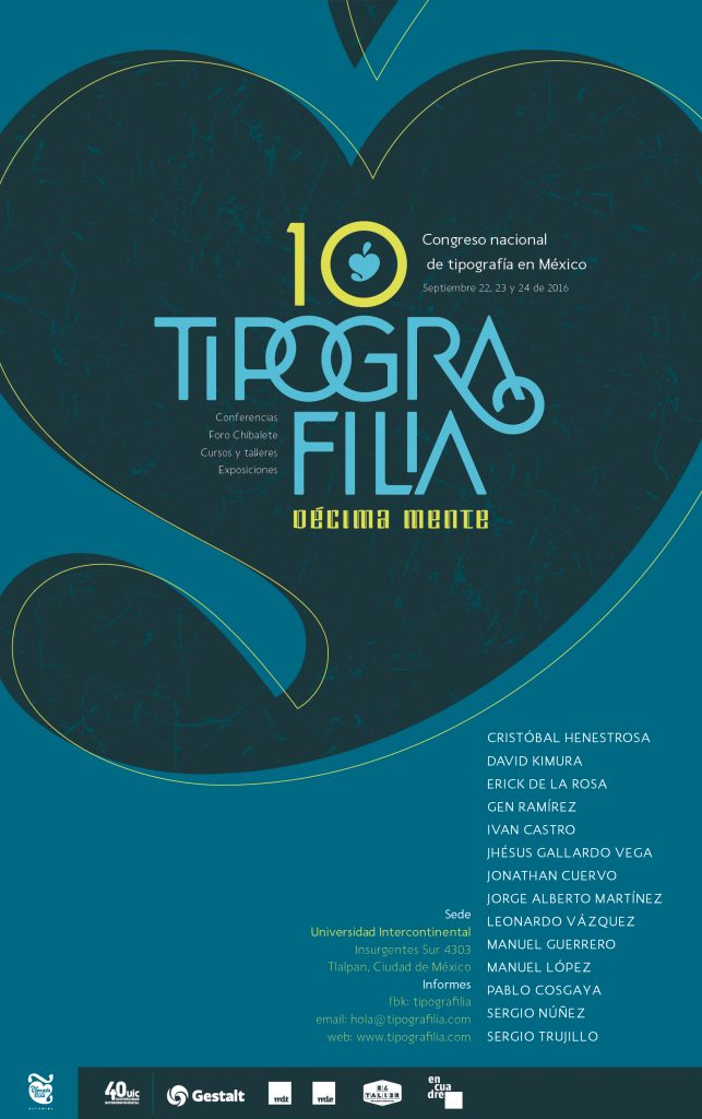 Tipografilia 10, el congreso nacional de tipografía en México - 1