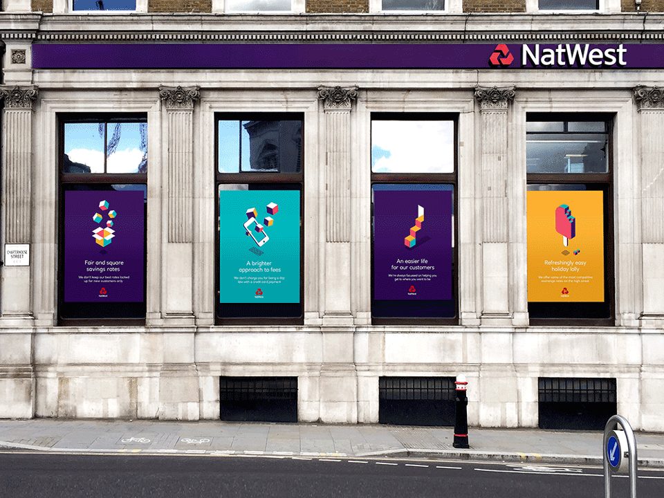 El rediseño de NatWest o por qué cambiar algo que funciona - carteles