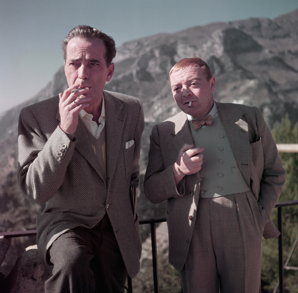 Humphrey Bogart y Peter Lorre, por Robert Capa