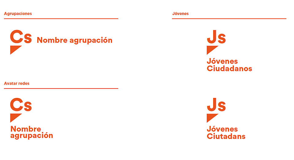 adaptaciones del logo Ciudadanos