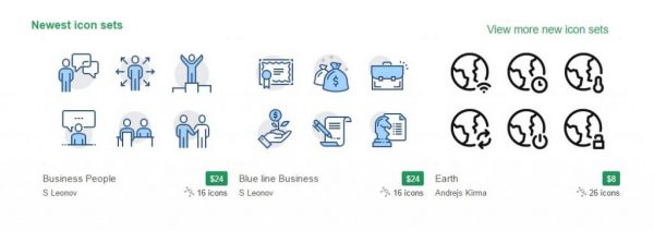 'Iconfinder', un buscador de iconos que cuenta con su propio equipo de ...