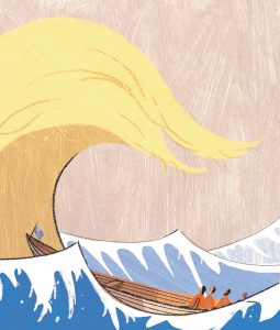 V&A Best Editorial Illustration and overall winner. Richard Allen,Trump Wave,The Sunday Telegraph Money