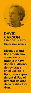 Ficha Bio David Carson - Revista Gràffica #6