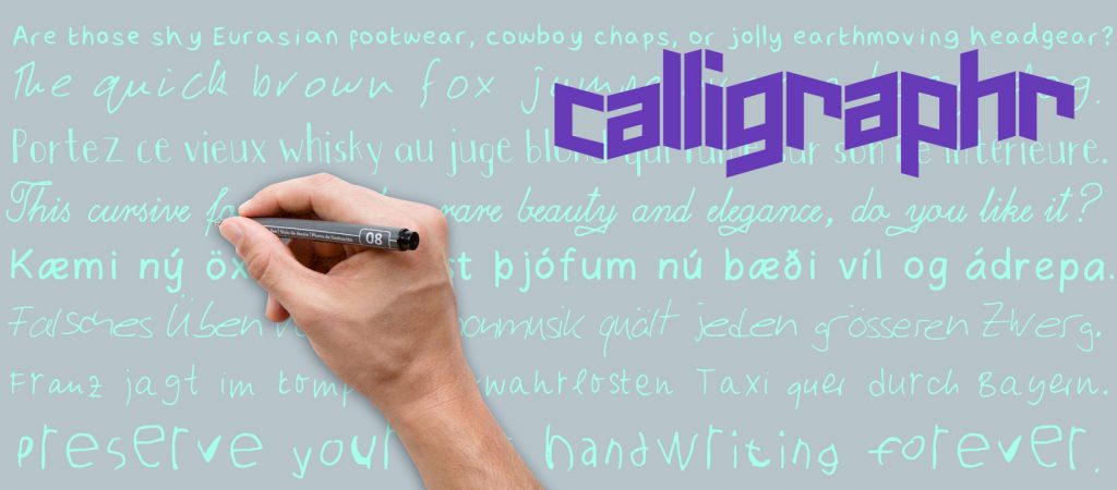 Calligraphr, el programa que vectoriza