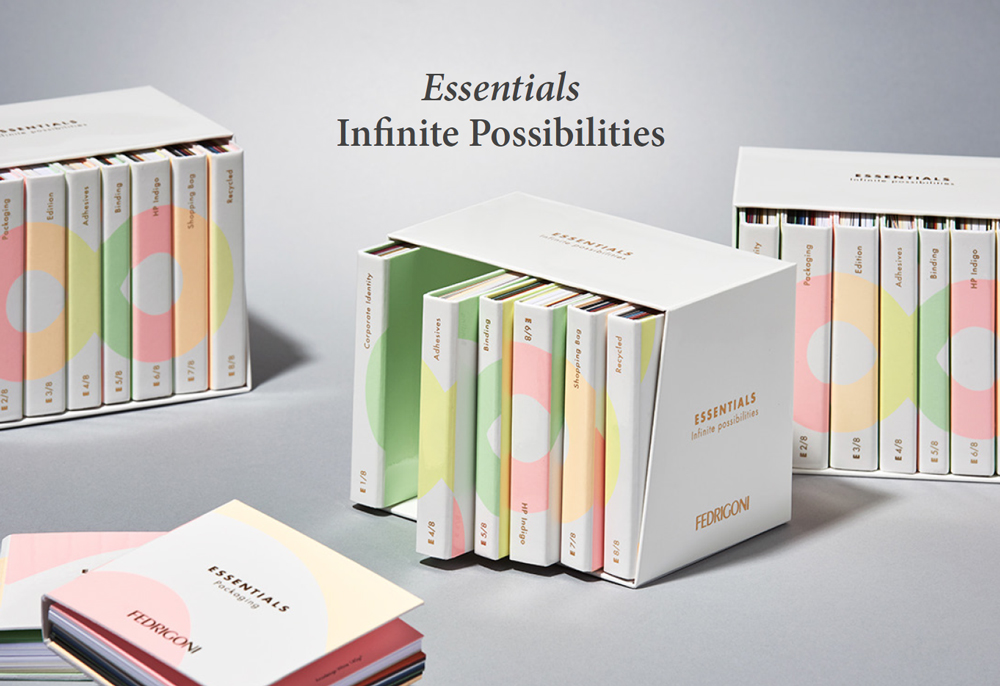 Fedrigoni presenta Essentials, 8 booklets con infinitas posibilidades