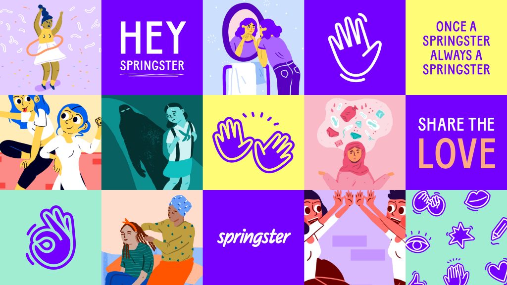 Collage de ilustraciones de Springster