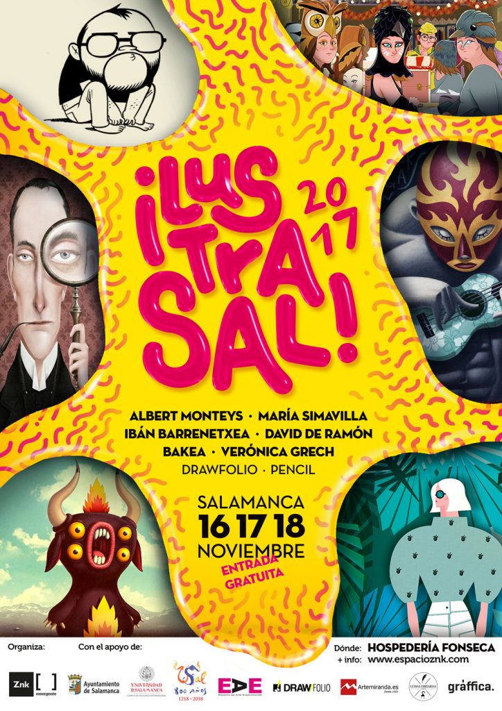 Ilustrasal! 2017, II Jornadas Nacionales de Ilustración en Salamanca - cartel