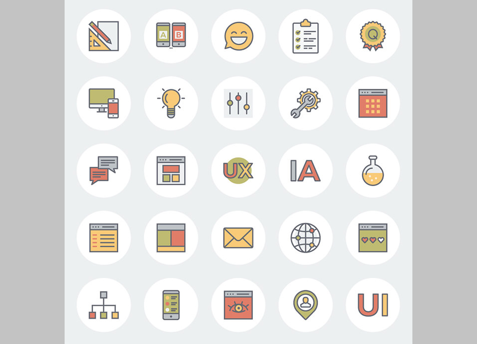 Los 45 Flat Line UX And E-Commerce Icons For Free por The Smashing Editorial