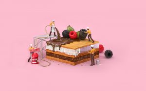 Ilustracion de Tough Slate Design para Slipo Grocery Store