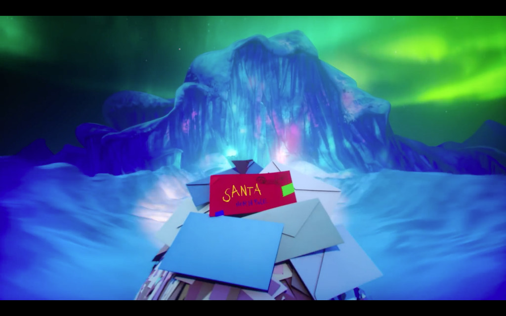 La carta del anuncio de Manor en el Polo Norte