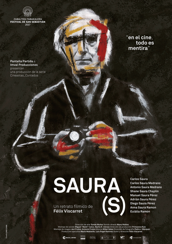 Cartel Documental Saura(s), diseñado por Ana Linde
