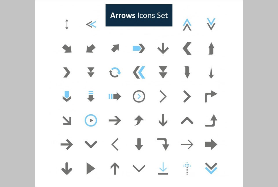 Los 46 Arrows Icons Set de Ibrandify