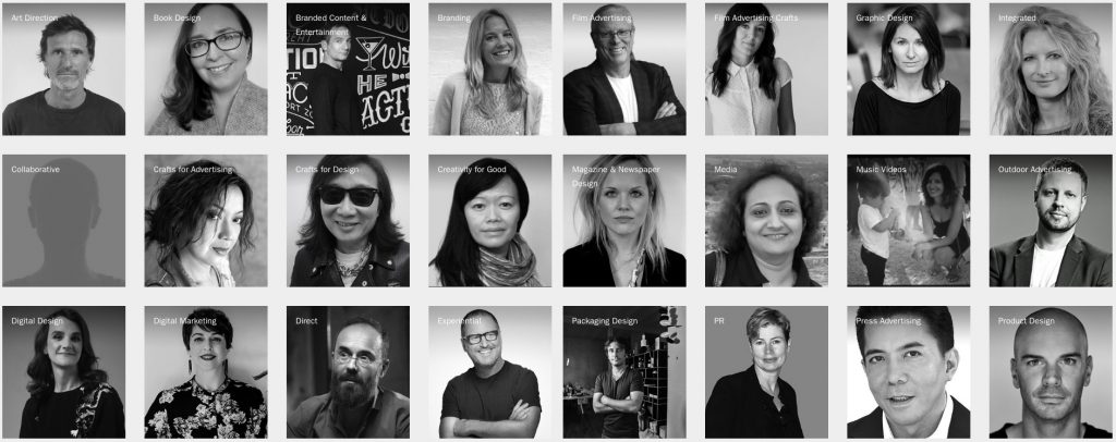 Presidentes del jurado de los Premios D&AD 2018