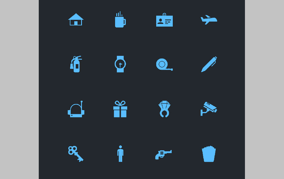 Los 24 Mini Material Free Iconset de Iftikhar Shaikh