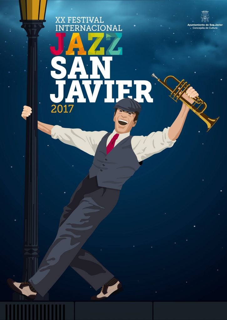 Cartel anunciador del Festival de Jazz de San Javier 2017.