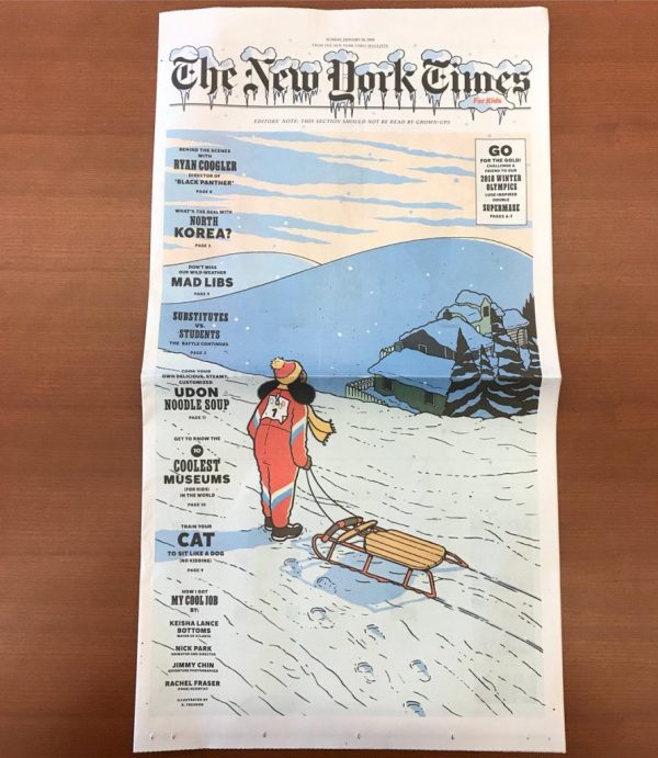 Nuevo diseño editorial para la versión de niños del New York Times