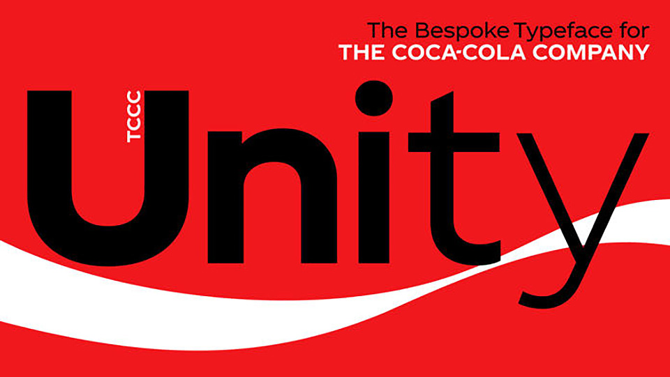TCCC Unity - tipografía coca-cola