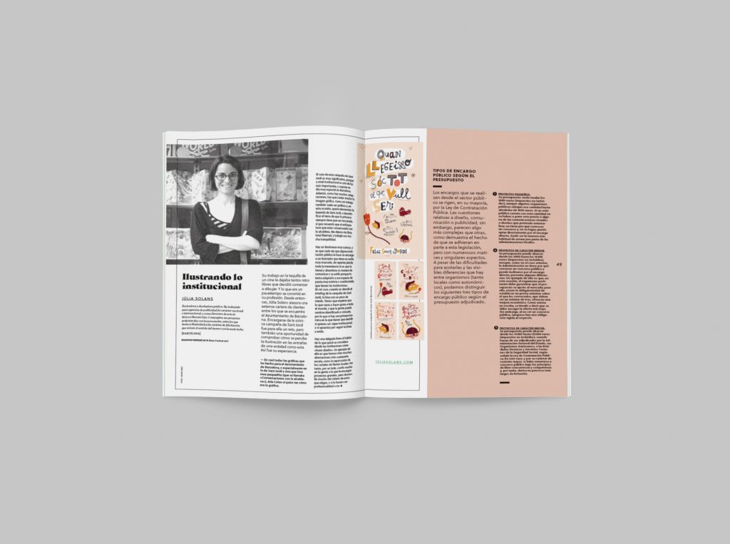 revista graffica 8 Julia Solans mockup dentro revista