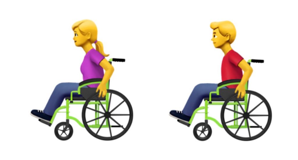 Emoji de persona en silla de ruedas manual