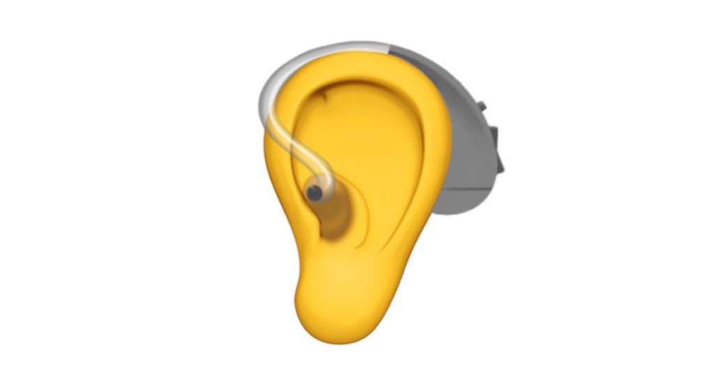 Emoji de un audifono