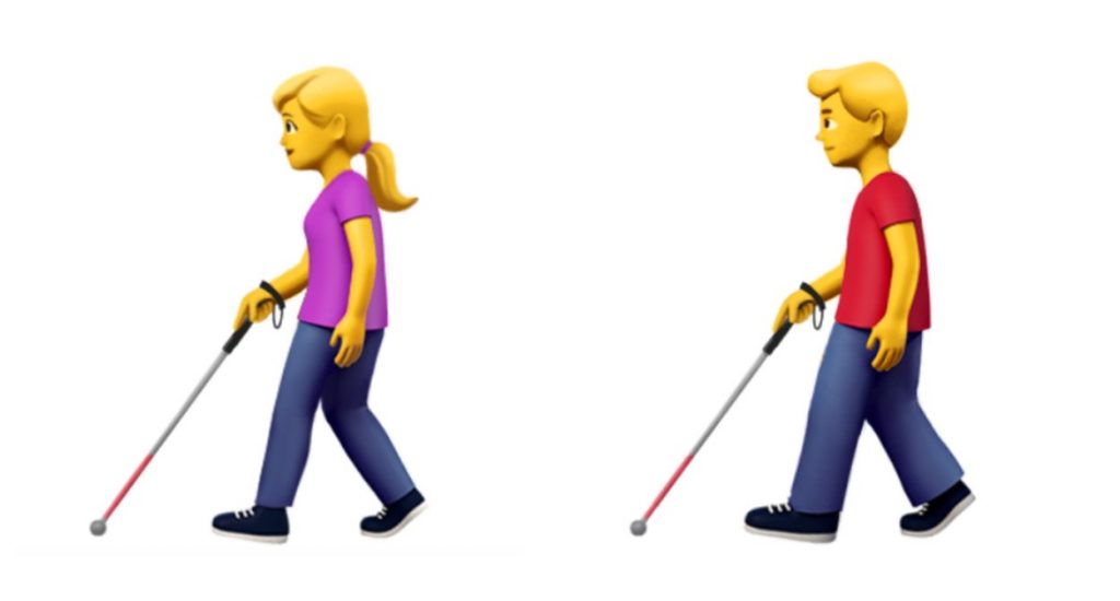 Emoji persona con baston