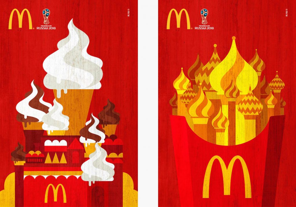 Carteles de McDonald's para la Copa Mundial