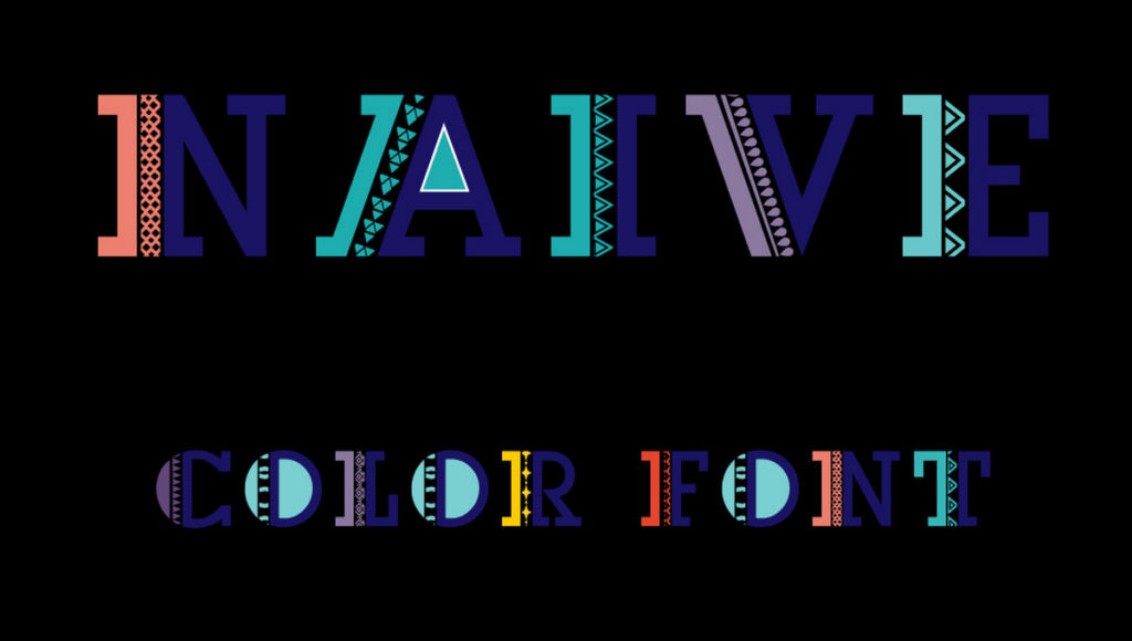 Naive color font