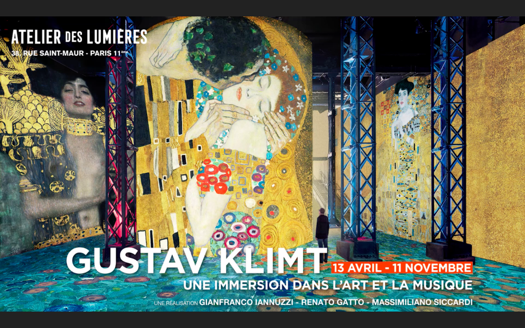 Gustav Klimt en Atelier des Lumières