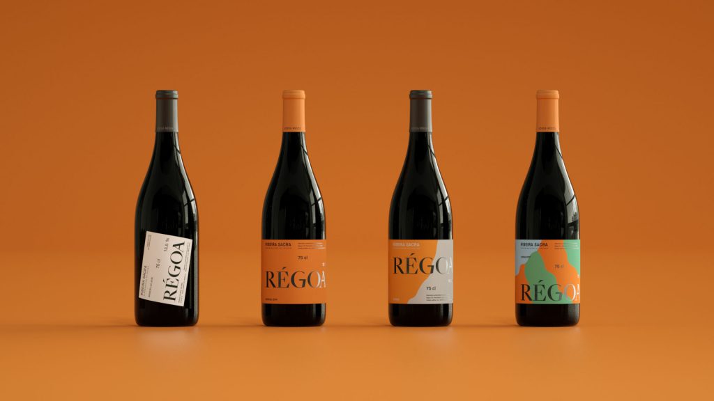 Relajaelcoco se encarga del rebranding de esta marca utilizando para ello la geografía y topografía. Exposición de botellas. 