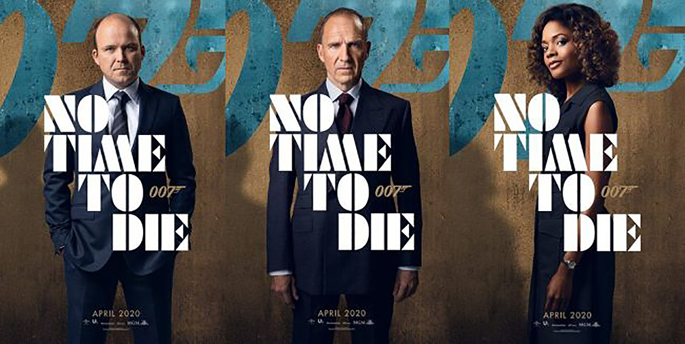 No time to die cartel oficial con retratos de los personajes.