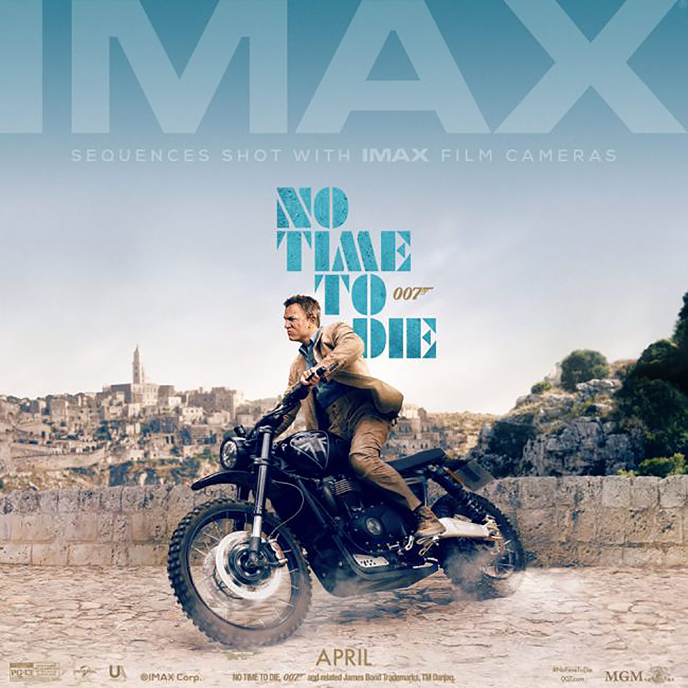 No time to die cartel de IMAX.