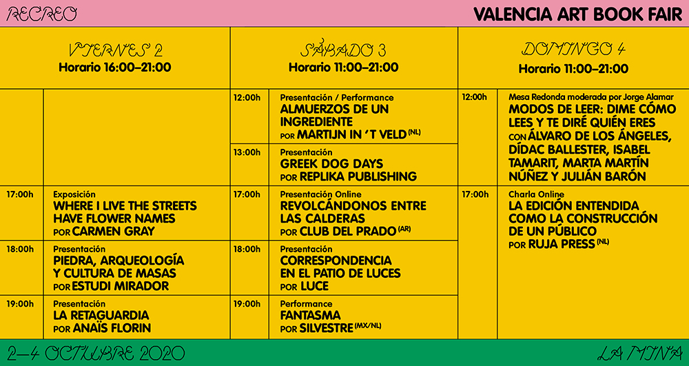 Nace Recreo – Valencia Art Book Fair