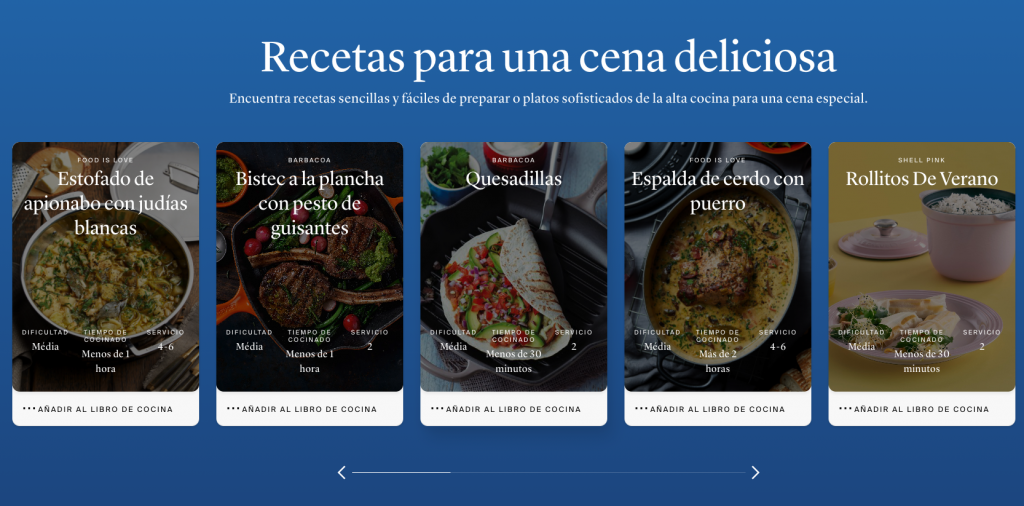 El nuevo sitio web de Le Creuset, mucho más que una experiencia culinaria