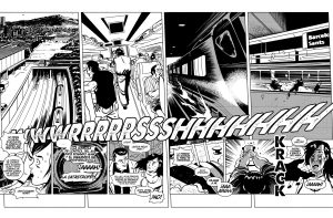 Viñeta del nuevo cómic de Santiago García y Luis Bustos, ¡García! en Catalunya