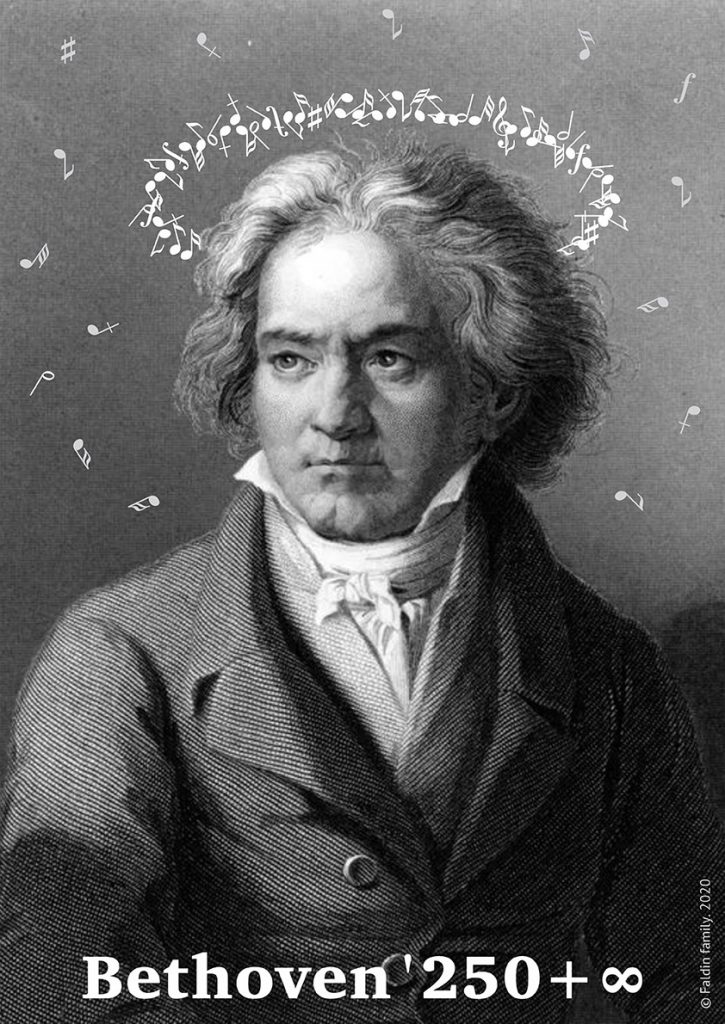 Carteles 250º aniversario Beethoven. Negra40
