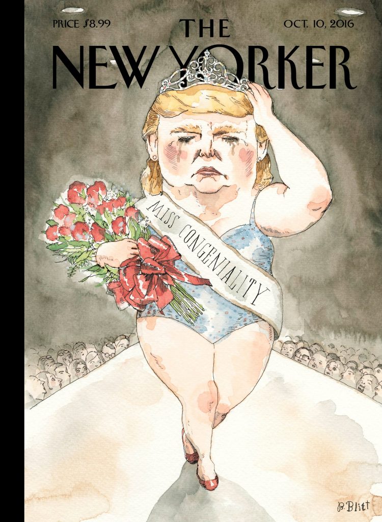 The New Yorker Trump. ilustración satírica
